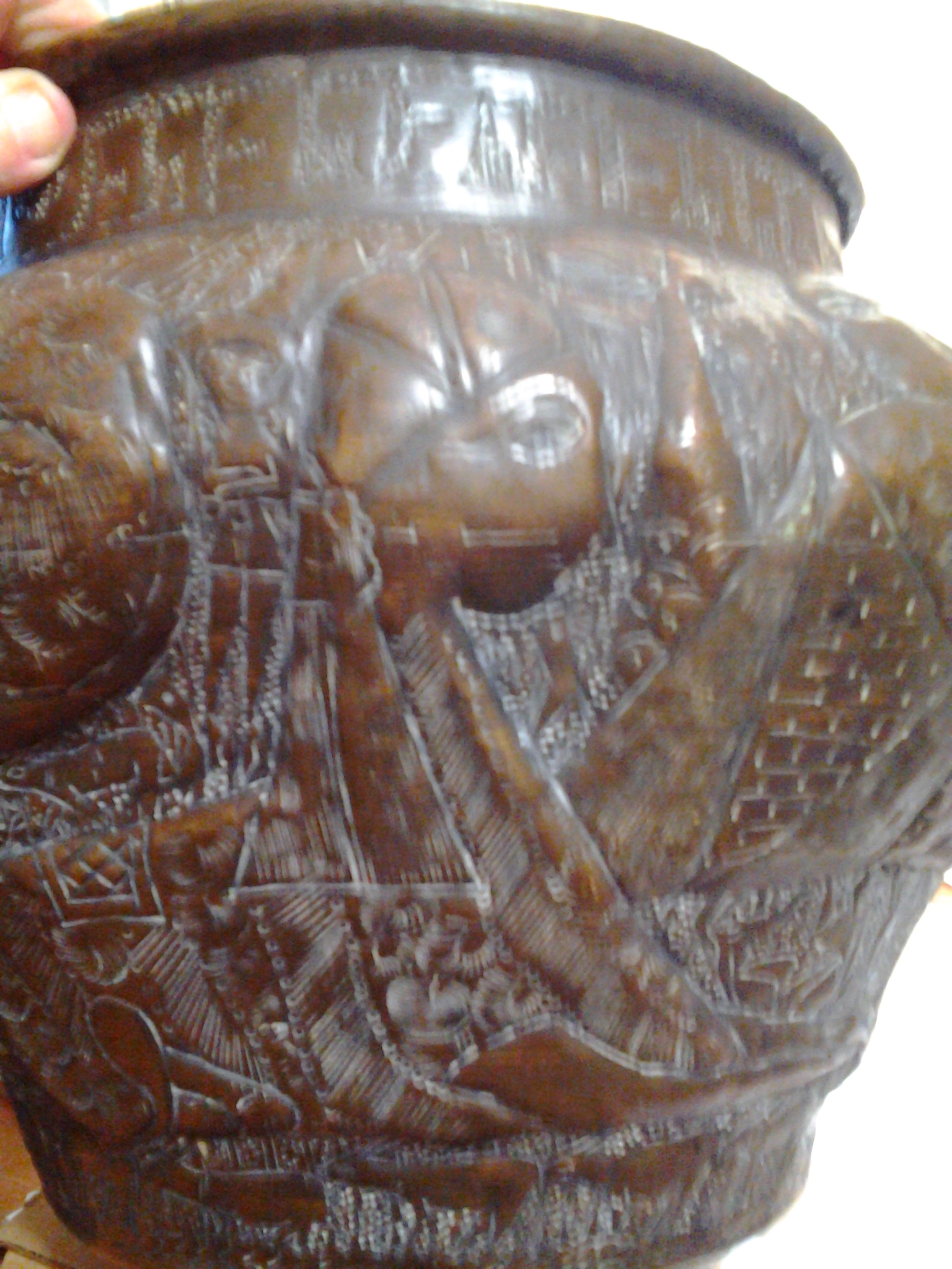 Antique Judaica Brass Pot with Hebrew Script InstAppraisal